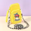 Bolsa de almacenamiento portátil para viajes al aire libre, riñonera para teléfono cruzada, monedero de silicona, tarjetero, organizador de auriculares y lápiz labial