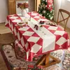 Mantel de Año Nuevo, mantel festivo rojo de Navidad, mantel de ambiente, mantel de comedor, par de manteles, mantel decorativo de estilo navideño.
