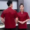 Roupa de Trabalho de Chef Estilo Chinês Manga Longa Impermeável Tamanho Grande Roupa de Trabalho para Cozinha Mangas Ajustáveis Roupas de Outono e Inverno para Cozinha de Restaurante