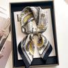Nuevo Pañuelo de Seda de Anacardo 2025 para Mujer, Versátil Estampado Pequeño Estilo Coreano para Primavera y Otoño, Pañuelo Decorativo para Ropa Profesional con Camisa