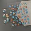 Adesivos Fofos de Gato 5D Estéreo em Relevo para Unhas, Adesivos de Lente, Adesivos Decorativos Multiuso para Isqueiro DIY, Suporte Adesivo à Prova d'Água