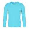 Camiseta de Secagem Rápida Manga Longa Logotipo Personalizado Estampa Malha Fina de Pontos Respirável Esportiva Corrida Casual Outdoor Gola Redonda Camiseta Publicitária