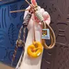 Estilo Ins Creativo Llavero de Pan Nudo de Agua Alcalina Colgante Divertido Bolso Llavero de Coche Colgante Regalo Venta al por Mayor