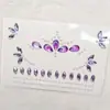 Festival Infantil Estilo Antigo Gota d'Água Strass Adesivos Faciais para Testa e Cantos dos Olhos, Adesivos de Maquiagem com Desempenho Adesivo Estiloso