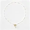Accesorio de Collar de Acero de Titanio con Cierre de Perla Rota Estilo Chanel, Joyería de Lujo Ligero para Mujer, Gargantilla de Diseño Nicho Cadena para Clavícula