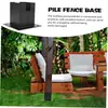 Soporte de Ángulo Recto Fijo para Columna de Madera de Pérgola Accesorios de Ferretería para Estructuras de Madera al Aire Libre