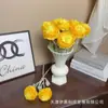 Flores de Peonía Artificiales para Sala de Estar en Casa Decoración de Alta Gama Arte Floral de Interior Decoración de Mesa de Hotel Arreglo Floral Flores de Loto Falsas