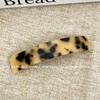 Corea del Sur Tocado de Ácido Acético Clip Cuadrado Grande de Leopardo Clip de Resorte Pinza para el Cabello Clip para Cola de Caballo Accesorios para Cabello Corto en Mujeres