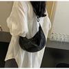 Bolso informal de PU suave para mujer, nuevo estilo coreano 2024, muy sencillo, tipo bandolera, bolso de hombro, bolso de sillín a la moda y combinable.