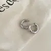 Exquisitos Aretes de Aro con Letra Estilo Retro para Mujer, Aretes de Aguja de Plata de Lujo Ligero y Gama Alta, Aretes Versátiles para el Trabajo y el Uso Diario