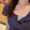 Beixi Joyería de Plata Plata de Ley S925 Collar de Diamante Cadena para Clavícula con Forma de Corazón para Mujer Dorado Blanco Elegante Versátil Hueco Incrustado Joyería de Plata