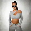 Ropa Popular Europea y Americana Transfronteriza para Mujer 2026 Tops Estilo Corto Diseño de Manga Larga Hip-Hop 2026 Nueva Tendencia Transfronteriza Palabras Clave