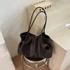 Bolso de mujer retro de gran capacidad, moderno y sencillo, nuevo modelo 2026, versátil, para el trabajo, de hombro, debajo del brazo, bolso de mano, bolso tote