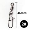 Conector de ocho anillos, eslabón giratorio americano, pasador reforzado, Luya, apertura rápida, conector de ocho anillos, equipo de pesca