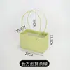 Bolsa Tote Rectangular con Relieve de Macaron Ramo de Flores Regalo Bolsa para Arreglo Floral Regalo Bolsa de Regalo Mayoreo