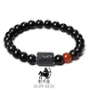 Pulseiras Elásticas de Doze Constelações Mais Vendidas Transfronteiriças para Homens e Mulheres, Pulseiras de Contas Coloridas Misturadas de Pedra Olho de Tigre Ágata Atacado