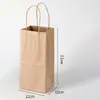 Bolsa Individual Transfronteriza para Taza, Bolsa Tote Doble para Tazas, Bolsa de Papel para Llevar Café, Bolsa de Papel para Llevar Té de Leche, Bolsa de Papel, Bolsa de Papel Kraft, Portavasos