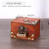 Caja de Almacenamiento Antigua de Madera Cuadrada con Cerradura Exquisita Caja de Madera Artículo Viejo Empaque Caja de Regalo Juego Caja Sorpresa