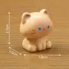 Miniatura de paisaje linda gatito siamés sentado vaca figura decoración DIY accesorio para colgar adorno de escritorio
