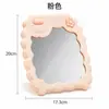 Espejo de Maquillaje de Dibujos Animados Lindo con Soporte Oveja Espejo de Tocador de Escritorio Plegable Espejo de Princesa Belleza para Estudiantes