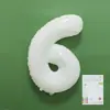 Balão de alumínio digital de 32 polegadas com embalagem fina, embalagem individual em cartão de papel, decoração de festa de aniversário, balão de ar flutuante, atacado