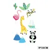 Tatuagens Adesivas de Dedo Braço de Dinossauro Sereia Fruta Flor Animal Robô Desenho Animado Popular Transfronteiriço Ano Novo Infantil