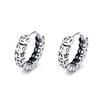 Pendientes vintage de plata de ley S925 con diseño de moneda de la suerte, de cobre y plata Gutai, con hebilla de oreja, con personalidad creativa, joyería para mujer