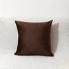 Funda de almohada nórdica simple de terciopelo holandés grueso de color sólido para sofá, funda de cojín de color caramelo para dormitorio y mesita de noche