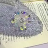 Coreia do Sul Mesmo Estilo Flor de Lantejoula Flor de Sapato Brilho Diamante Miçanga Feita à Mão Estilo Coreano Doce Alto Senso Flor Decorativa para Sapato Joia de Sapato