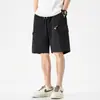 2026 Nuevos Pantalones Cortos de Trabajo Negros para Hombre, Verano Nuevo Secado Rápido Marca de Moda Holgados para Exteriores Pantalones de Cinco Puntos