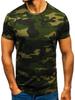 Nova Camiseta Masculina de Manga Curta 3D para o Verão 2026 Estampada Digitalmente Camuflada Gola Redonda Casual Manga Curta