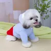 Ropa para Mascotas para Otoño e Invierno, Nuevo Lindo Diseño de Manzana, Cálida para Uso en Exteriores, Ropa para Cachorros con Forro de Polar para Perros Pequeños, Abrigo de Algodón con Manzanas 26