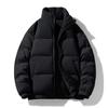 Jaqueta Puffer Dopamina Costura Gola Grossa 2025 Inverno Novo Moda Casual Quente Masculina e Feminina