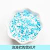Color caramelo Mickey fragmentos de partículas de arcilla blanda rodaja de copo de nieve crema funda de teléfono material diy accesorios para manicura