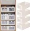 Organizadores y Almacenamiento para Armarios, Contenedores y Cestas de Almacenamiento para Organización, Organizador Plegable con Ventana Transparente para Organizar Ropa, Jeans, Estantes.