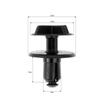 Adecuado para Land Rover Range Rover Cadillac Clip de Fijación del Sistema de Refrigeración del Radiador Clip de la Cubierta de la Batería B240