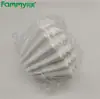 200 Piezas de Vasos para Pasteles, Forma de Tazón Ondulado Papel Hecho a Mano Goteo Máquina Americana Redondo Papel de Filtro para Café