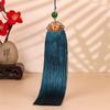 Nuevo marcador de borla de cloisonné de estilo antiguo hanfu, pequeño marcador colgante, disco U, llavero, cordón, borla