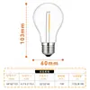 Bombilla LED de Filamento de Plástico A19 Anticaída Casquillo E27 3V24V220V Bombilla de Filamento de Tungsteno Imitación Retro Edison