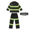 Disfraz infantil de bombero para Halloween para cosplay, actuaciones teatrales, juego de simulación y atuendo profesional