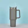 Copo de Aço Inoxidável Amazon para Carro 40oz com Alça Grande Capacidade Copo com Canudo Isolamento Térmico para Carro Copo de Gelo