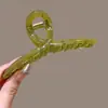 Pinza para el Cabello Grande Elegante de Gama Alta para Mujer 2025 Nuevo Estilo Pinza de Tiburón para el Cabello en la Parte Posterior de la Cabeza Pinza Color Nude Accesorios para el Cabello al por Mayor