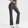 Calça de Yoga Europeia e Americana Transfronteiriça com Cintura em V, Calça Longa Fitness, Cintura Alta, Franzido Levanta Bumbum, Treino Esportivo, Corrida, Yoga, Calça Flare