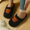 Pantuflas Populares para Mujer de Interior para el Hogar, Cálidas, Suaves, de Suela Gruesa, Ligeras de Algodón, Venta al por Mayor y Dropshipping de Comercio Exterior