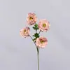 Flores de Loto Artificiales de Cuatro Cabezas para Decoración de Bodas, Arreglo de Arco de Flores de Seda, Materiales de Flores Falsas, Envío Transfronterizo Disponible