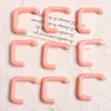 Diseño Geométrico Creativo Resina Rosa Cuadrado Parche de Resina en Forma de C Accesorios para Joyería de Pendientes Pendientes Materiales