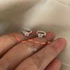 Mini Flash Diamond Ear Buckle Feminino Luz Luxo Nicho Design Sense Zircon Pequeno Brinco Simples Dormir Sem Unhas de Orelha