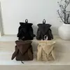 Sudadera Casual Coreana con Gorro y Mochila para Mujer 2025 Principios de Otoño Retro Elegante Versátil Moderna Ropa de Trabajo Mochila Pequeña