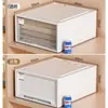 Caixa de armazenamento de plástico tipo gaveta de instalação gratuita, caixa de armazenamento de guarda-roupa doméstico, caixa de armazenamento de roupas combinadas multicamadas, atacado
