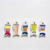 Colgante de Cuenta de Cerámica de Pez de Dibujos Animados Colorido y Lindo para Pulsera DIY, Collar, Encanto, Accesorios de Joyería al por Mayor